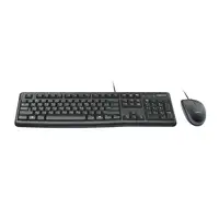 Teclado y ratón negro con cable, Desktop Combo MK120 LOGITECH