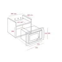 Teka MWE 255 FI Acero inoxidable Integrado 25 L 900 W