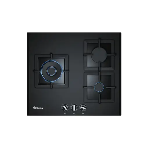 Balay 3ETG663HB hobs Negro Integrado Encimera de gas 3 zona(s)