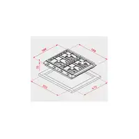 Teka EX 60 1 3G AI AL DR BUT Acero inoxidable Integrado Encimera de gas 3 zona(s)