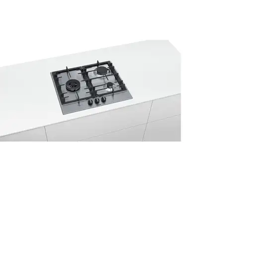 Bosch PCC6A5B90 hobs Acero inoxidable Integrado Encimera de gas 3 zona(s)