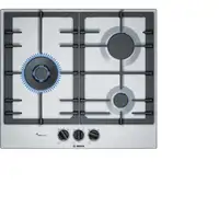 Bosch PCC6A5B90 hobs Acero inoxidable Integrado Encimera de gas 3 zona(s)
