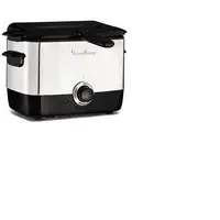 Moulinex AF220010 freidora Sencillo 1 L Independiente 1000 W Negro, Acero inoxidab