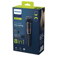Philips MULTIGROOM Series 3000 Cara y cabello 8 en 1 con 8 herramientas