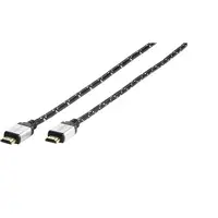 Vivanco 42200 cable HDMI 1,2 m HDMI tipo A (Estándar) Negro, Plata