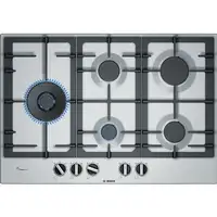Bosch Serie 6 PCS7A5B90 hobs Acero inoxidable Integrado 75 cm Encimera de gas 5 zo