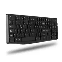 Teclado y ratón negro inalámbrico, Allukerit NGS