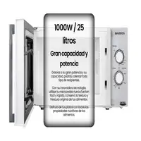 Infiniton MW-1025 M Negro, Blanco Microondas con grill Encimera 25 L 900 W