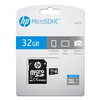 Tarjeta microSDXC con adaptador, 32 GB Class 10, mi210 HP