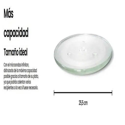 Infiniton MW-1121A Acero inoxidable Microondas con grill Encimera 20 L 700 W
