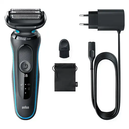 Braun Series 5 51-M1000s Máquina de afeitar de láminas Negro, Azul