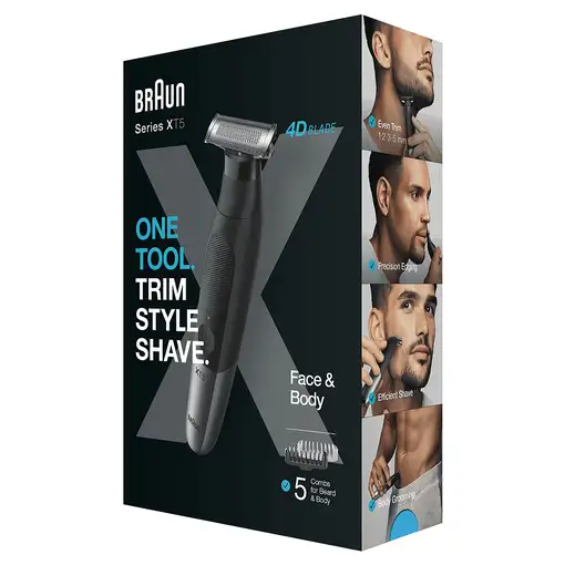 Braun XT5100 Batería 5 mm Mojado y seco Negro, Gris