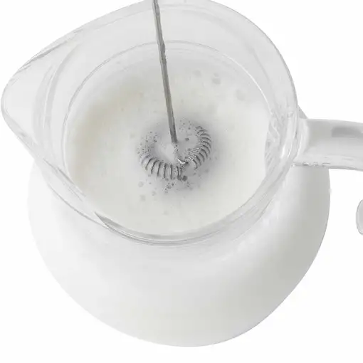JATA JEES1111 espumador o calentador de leche Automático Azul, Blanco