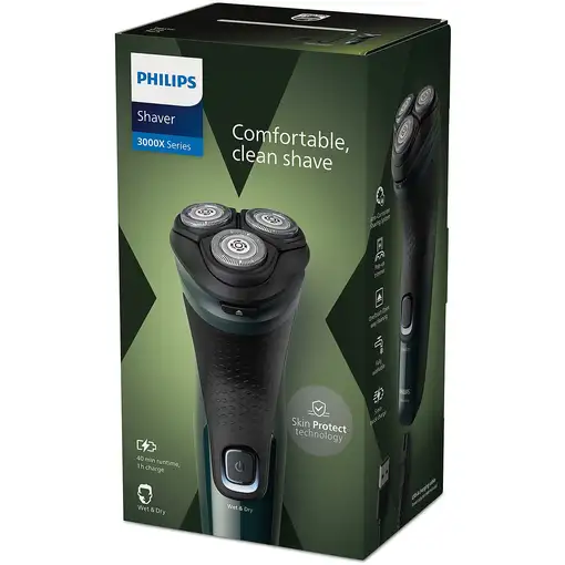 Philips Shaver 3000X Series X3002/00 Afeitadora eléctrica en seco y en húmedo