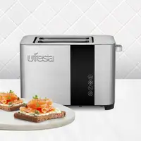 Ufesa 71305542 tostadora 7 2 rebanada(s) 850 W Negro, Acero inoxidable