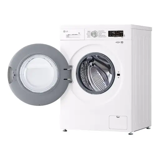 LG F4X1008NWH lavadora Carga frontal 8 kg 1400 RPM Blanco