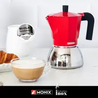 Monix M863109 cafetera manual Cafetera italiana 0,47 L Rojo