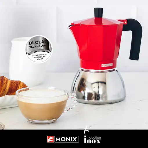 Monix M863109 cafetera manual Cafetera italiana 0,47 L Rojo