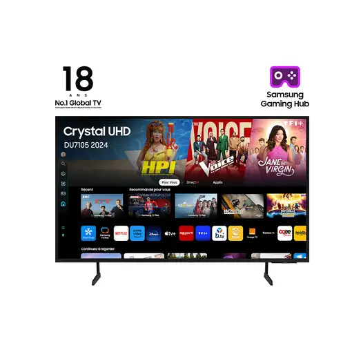 Samsung DU7105 TU75DU7105K 190,5 cm (75\) 4K Ultra HD Smart TV Wifi Negro