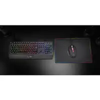 Mars Gaming MCP124, Combo Gaming 3en1, Teclado Ergonómico H-Mech LED RGB, Ratón RG