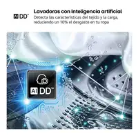 LG F4X1009NWK lavadora Carga frontal 9 kg 1400 RPM Blanco