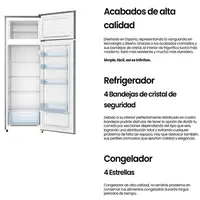 Infiniton FG-239D16XEV2 nevera y congelador Independiente 239 L E Acero inoxidable