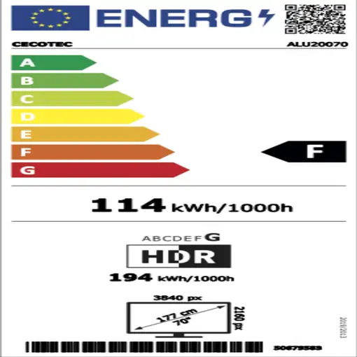 Cecotec ALU20070 177,8 cm (70\) 4K Ultra HD Smart TV Negro