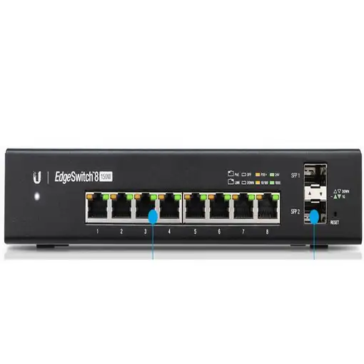 Ubiquiti EdgeSwitch 8 150W Gestionado L2/L3 Gigabit Ethernet (10/100/1000) Energía