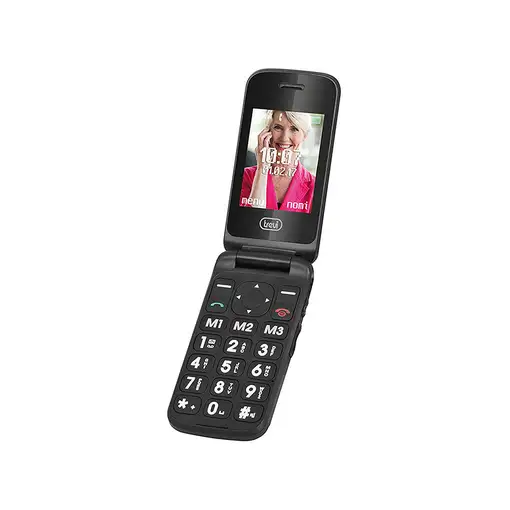 Trevi Flex Plus 55 6,1 cm (2.4\) Negro Teléfono para personas mayores