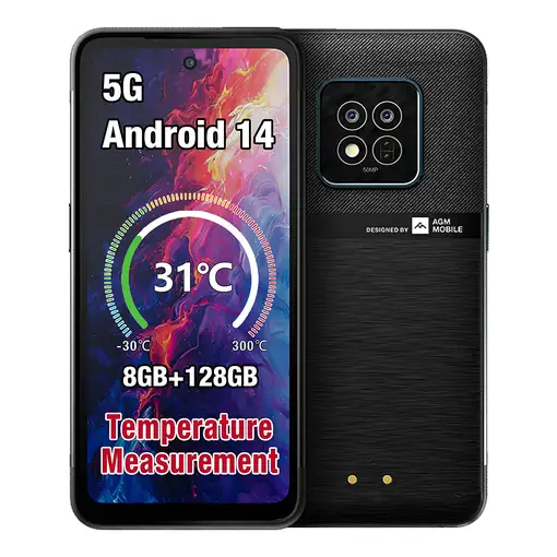 AGM X6 Phantom 17,2 cm (6.78\) SIM doble Android 14 5G 8 GB 128 GB 5000 mAh Transp