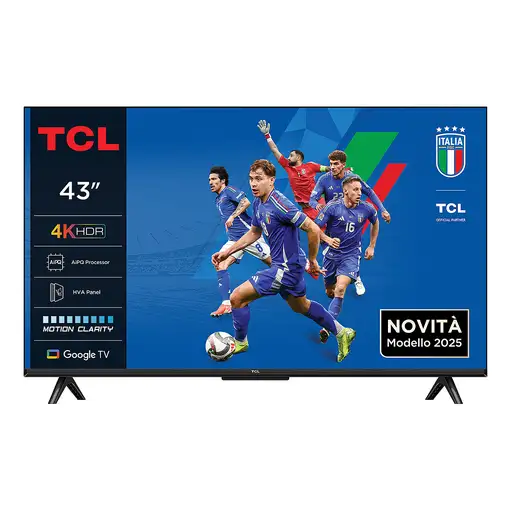 TCL P6K 43P6K Televisor 109,2 cm (43\) 4K Ultra HD Smart TV Wifi Metálico