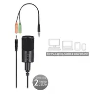 Ewent EW3552 micrófono Negro Micrófono para PC