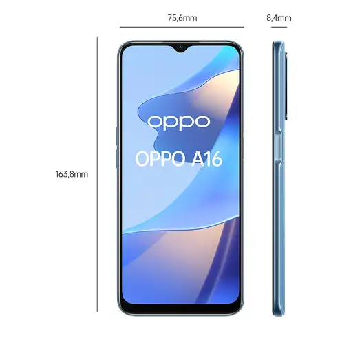 OPPO A16 16,6 cm (6.52\) SIM doble Android 11 4G USB Tipo C 3 GB 32 GB 5000 mAh Az
