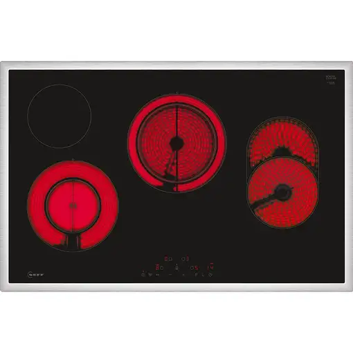 Neff T18SDH9L0 hobs Negro Integrado 80 cm Cerámico 4 zona(s)