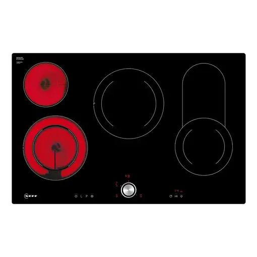 Neff T18PT16X0 hobs Negro Integrado 80 cm Cerámico 4 zona(s)