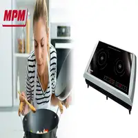 MPM MKE-11 Negro, Plata Encimera 59 cm Encimera de gas 2 zona(s)