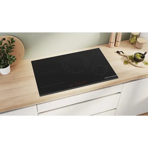 Bosch Serie 6 PVS831HB1E hobs Negro Integrado 80 cm Con placa de inducción 4 zona(