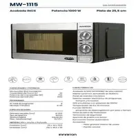 Infiniton MW-1115 Acero inoxidable Encimera 20 L 700 W