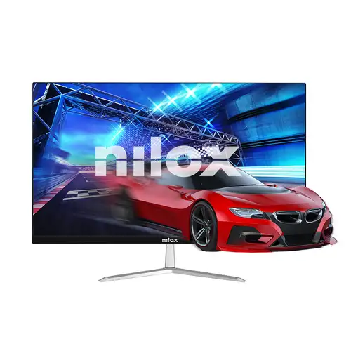 Nilox Monitor de 24" FHD, IPS, con puertos HDMI, VGA y DP