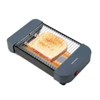 ostador plano compacto de 300W, apto para 2 rebanadas de pan y con temporizador