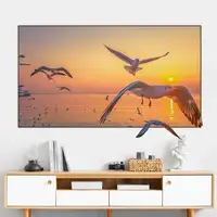 Pantalla para proyector Klack reflectante de alto brillo de 155x90 cm