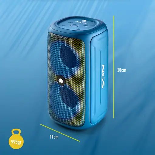 NGS ROLLER BEAST Altavoz portátil estéreo Azul 32 W