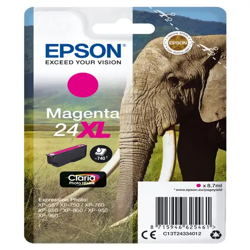 Epson Elephant Cartucho 24XL magenta