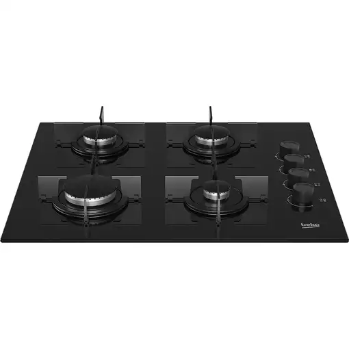 Beko HING 64120 SB hobs Negro Integrado 65 cm Encimera de gas 4 zona(s)
