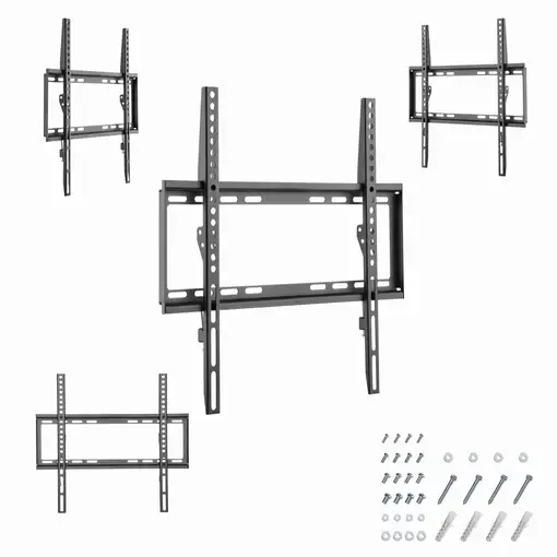 Gembird WM-55F-04 soporte para TV 139,7 cm (55") Negro