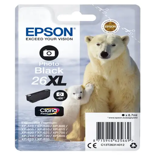 Epson Polar bear Cartucho 26XL negro foto