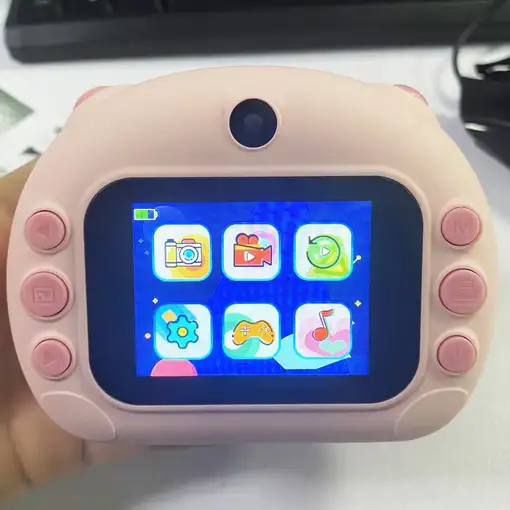 Cámara de impresión instantánea Klack niños Instantánea Rosa