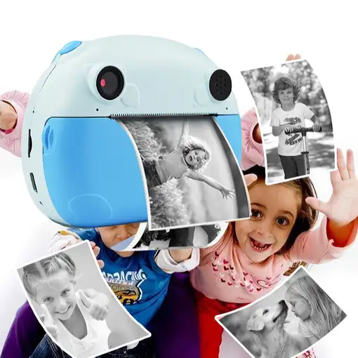 Cámara de impresión instantánea Klack niños Instantánea Rosa