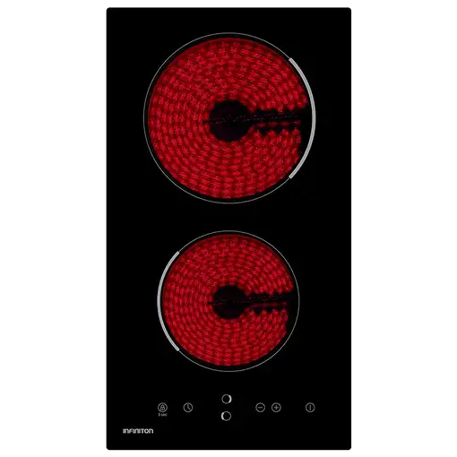 Infiniton VIT2FBN Negro Integrado 30 cm Cerámico 2 zona(s)