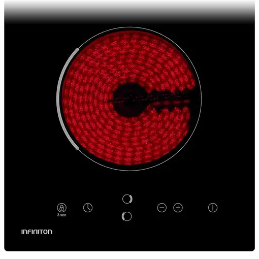 Infiniton VIT2FBN Negro Integrado 30 cm Cerámico 2 zona(s)